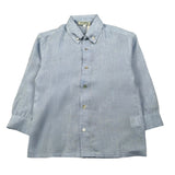 Paio Crippa Camicia Manica Lunga Tinta Unita per Bambino TAMBURO AZZURRO PAIO CRIPPA 