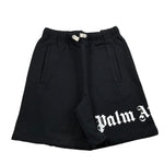 Palm Angels Bermuda Tinta Unita con Elastico In Vita per Bambino PBCI002C99 NERO PALM ANGELS 