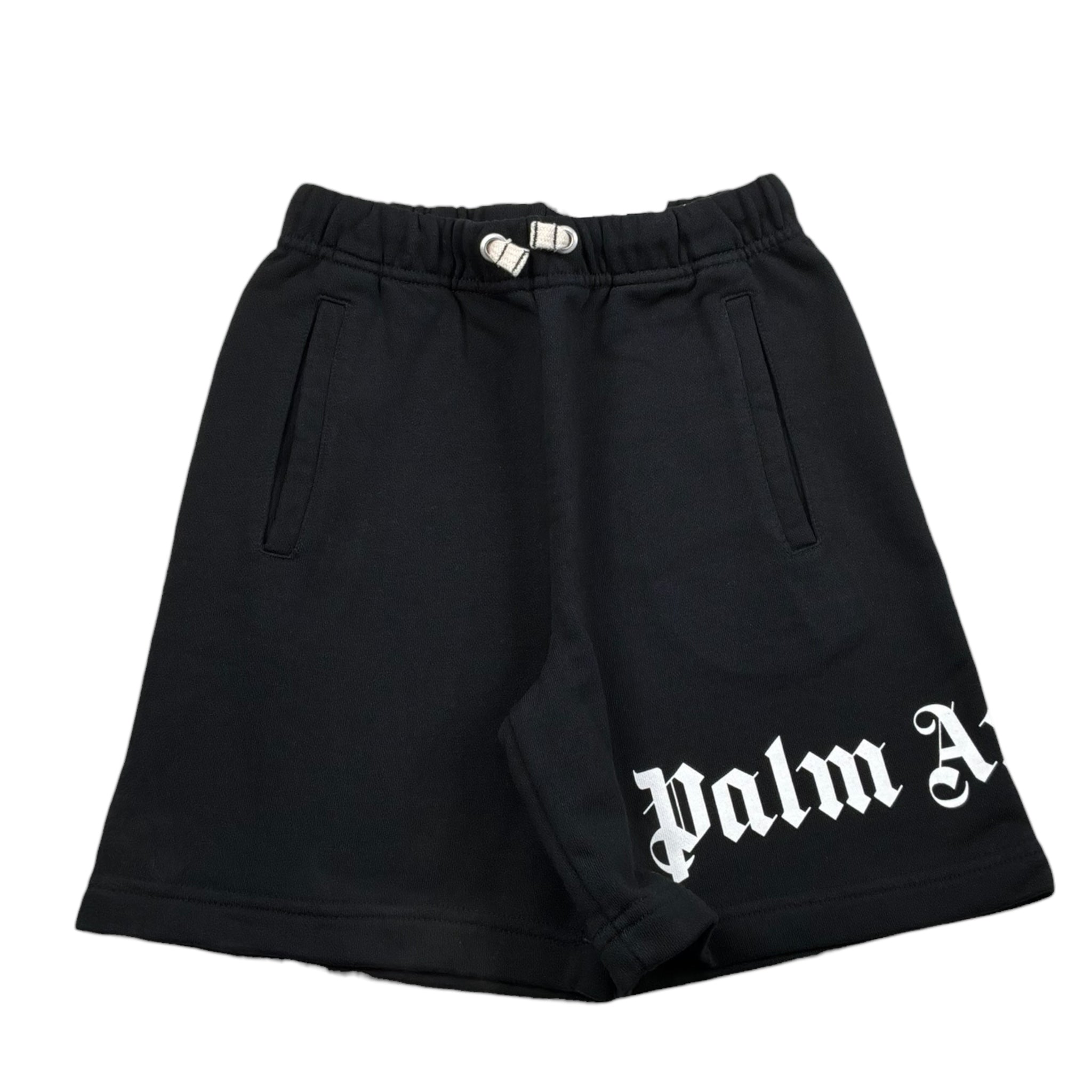 Palm Angels Bermuda Tinta Unita con Elastico In Vita per Bambino PBCI002C99 NERO PALM ANGELS 