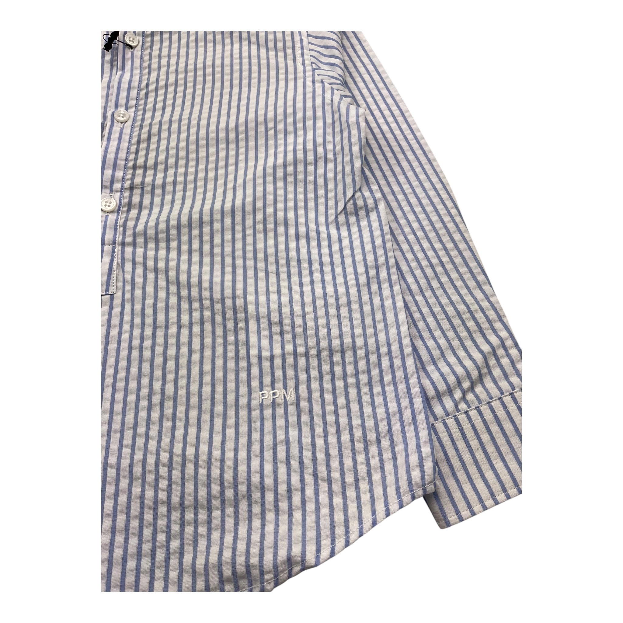 Paolo Pecora Camicia Manica Lunga Fantasia A Righe per Bambino PP4045X BIANCO/AZZURRO PAOLO PECORA 
