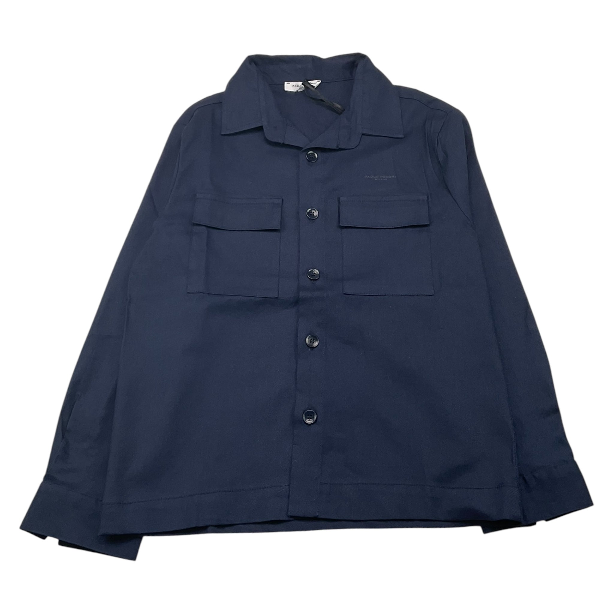 Paolo Pecora Camicia Manica Lunga Tinta Unita per Bambino PP4075 BLU PAOLO PECORA 