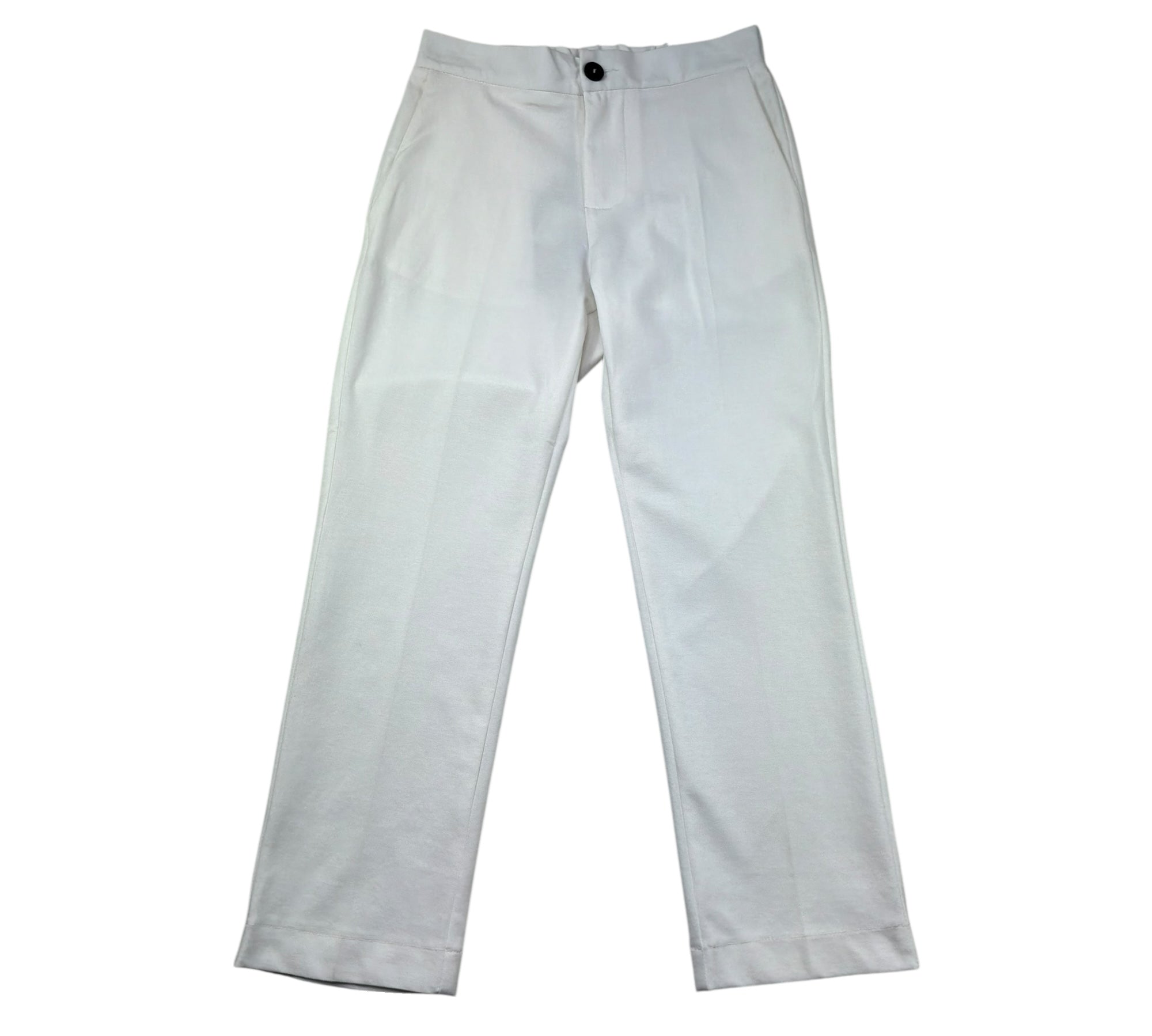 Paolo Pecora Pantalone Tinta Unita con Elastico In Vita per Bambino PP4199 BIANCO PAOLO PECORA 