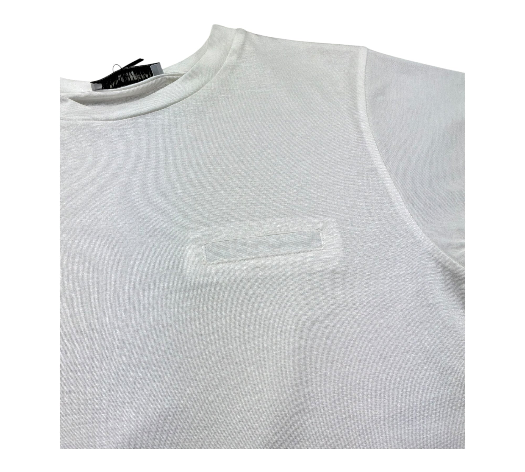 Paolo Pecora T-Shirt Girocollo Tinta Unita con Taschino per Bambino PP4213 BIANCO PAOLO PECORA 