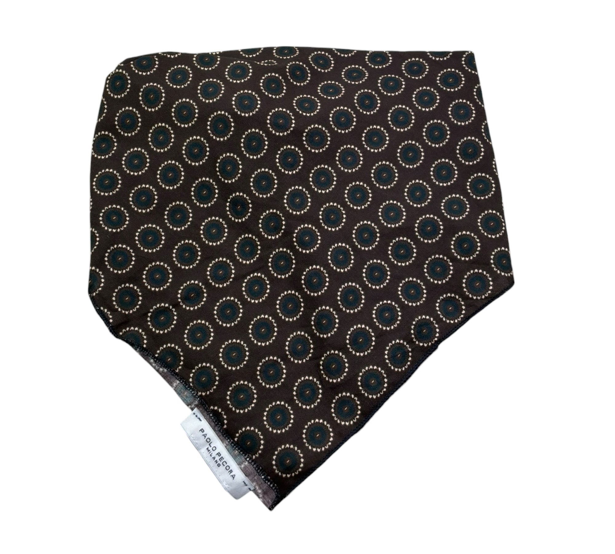 Paolo Pecora Foulard Tinta Unita Stampa Fantasia per Bambino PP4251 MARRONE PAOLO PECORA 