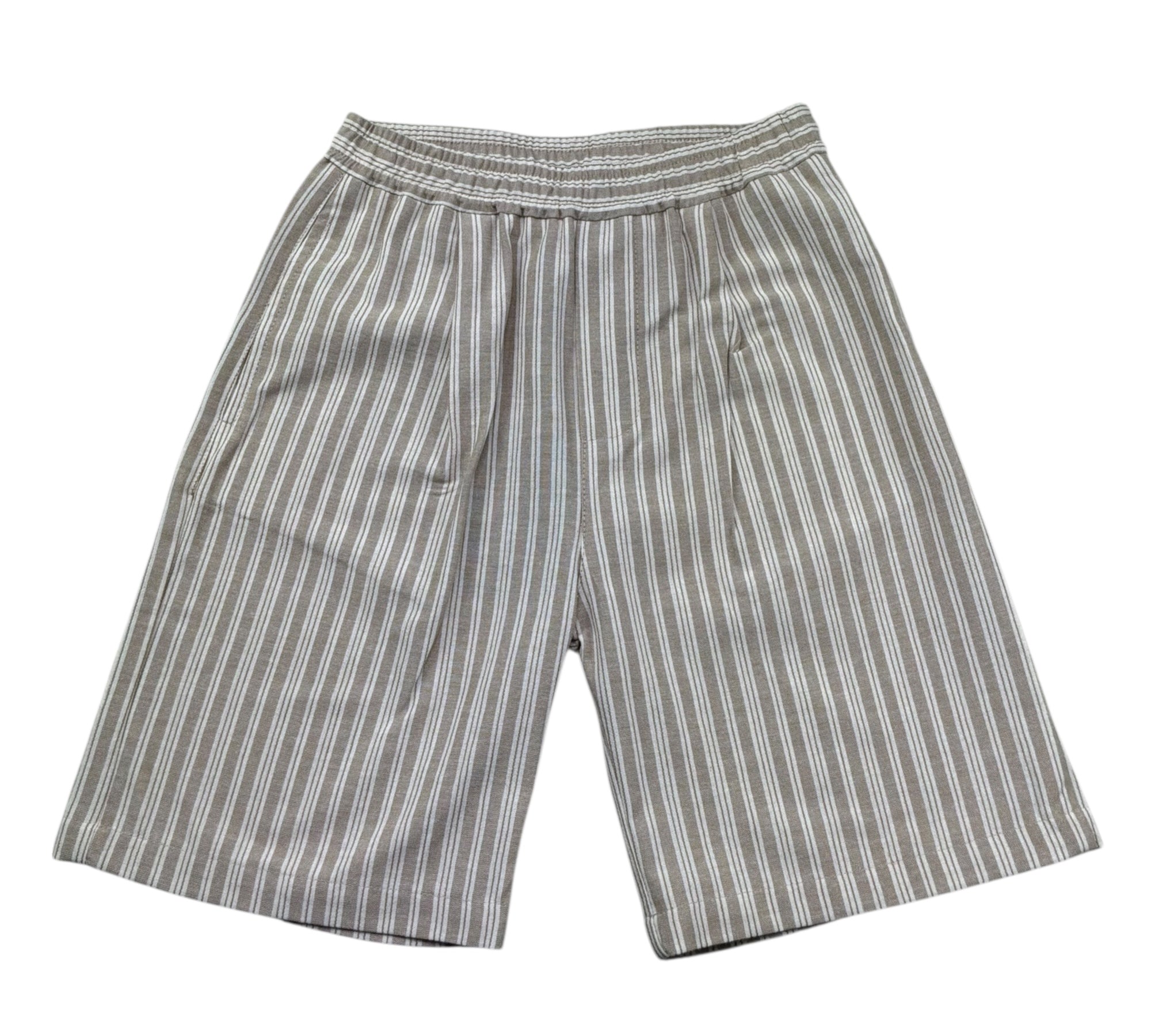 Paolo Pecora Bermuda Fantasia A Righe con Elastico In Vita per Bambino PP4296 BEIGE PAOLO PECORA 