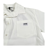 Paolo Pecora Camicia Mezza Manica Tinta Unita per Bambino PP4302 BIANCO PAOLO PECORA 