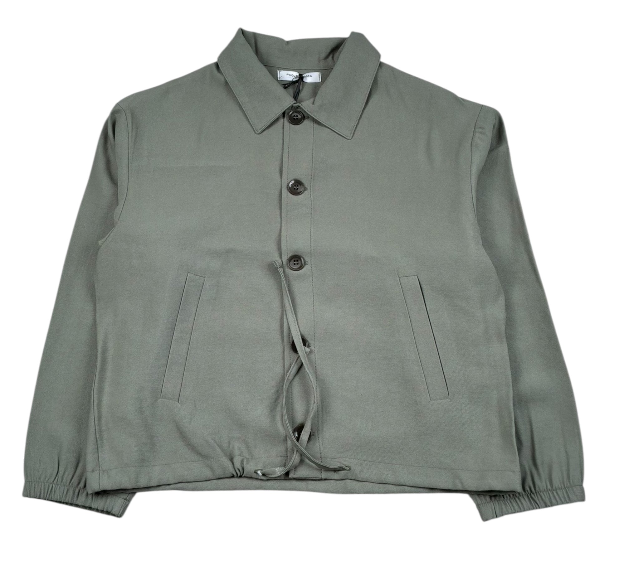 Paolo Pecora Camicia Manica Lunga Tinta Unita per Bambino PP4306 VERDE PAOLO PECORA 