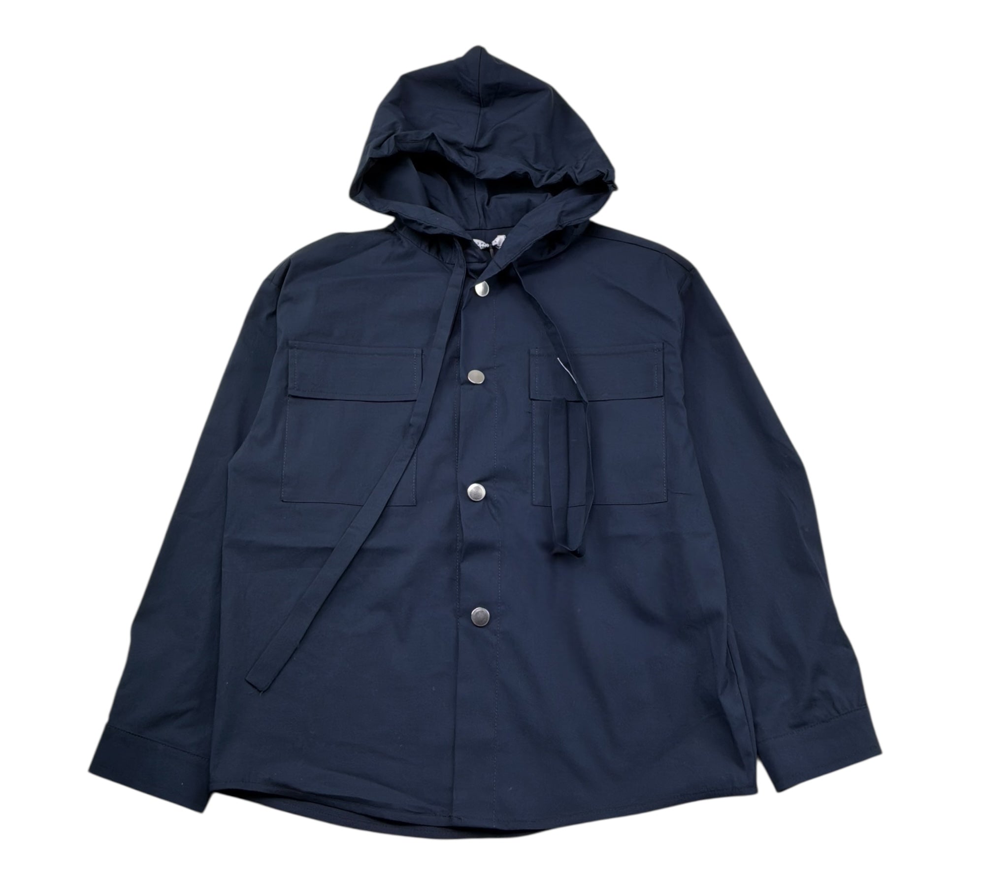 Paolo Pecora Camicia Manica Lunga Tinta Unita con Cappuccio per Bambino PP4330 BLU PAOLO PECORA 