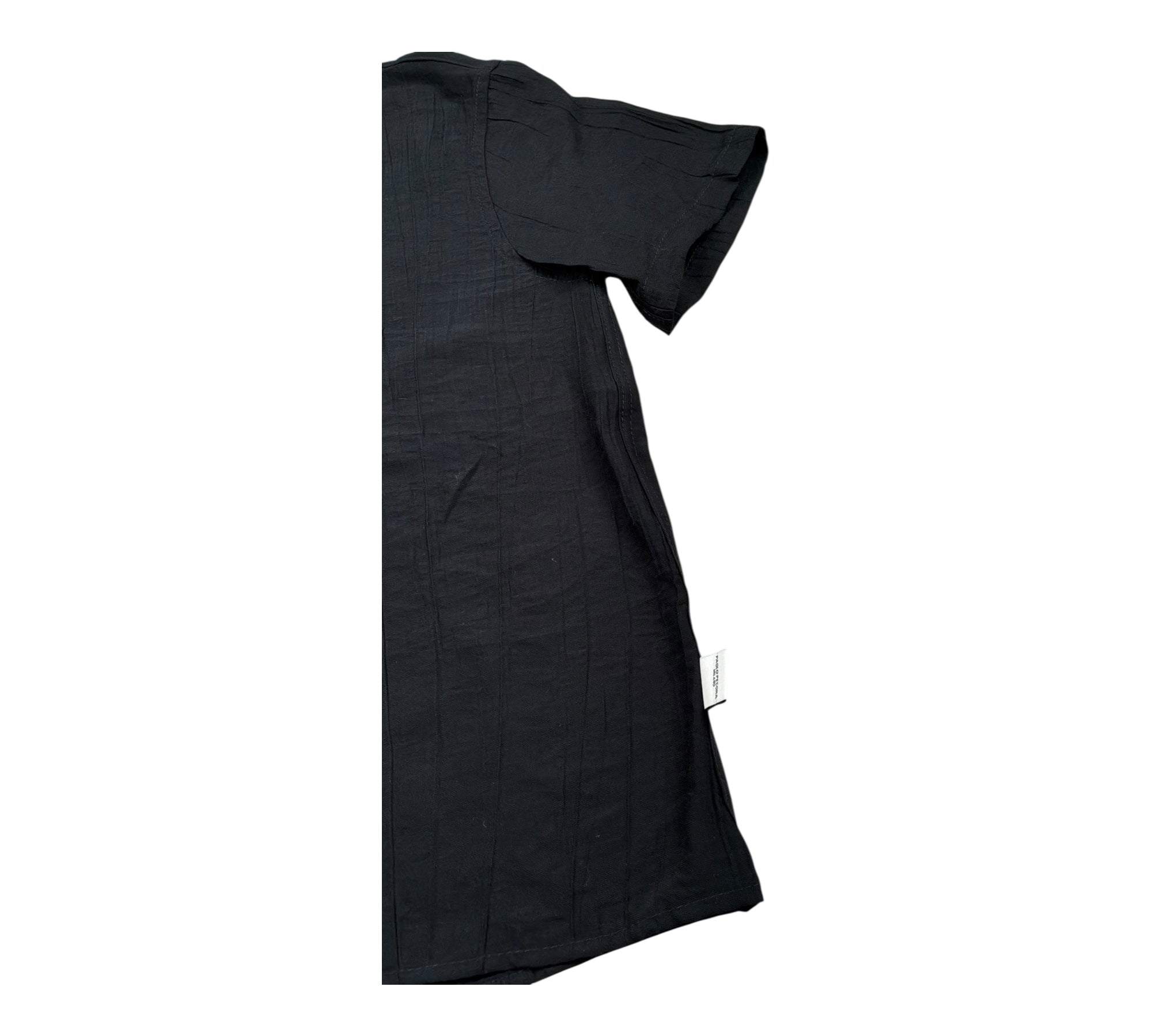 Paolo Pecora Camicia Mezza Manica Tinta Unita per Bambino PP4357 NERO PAOLO PECORA 
