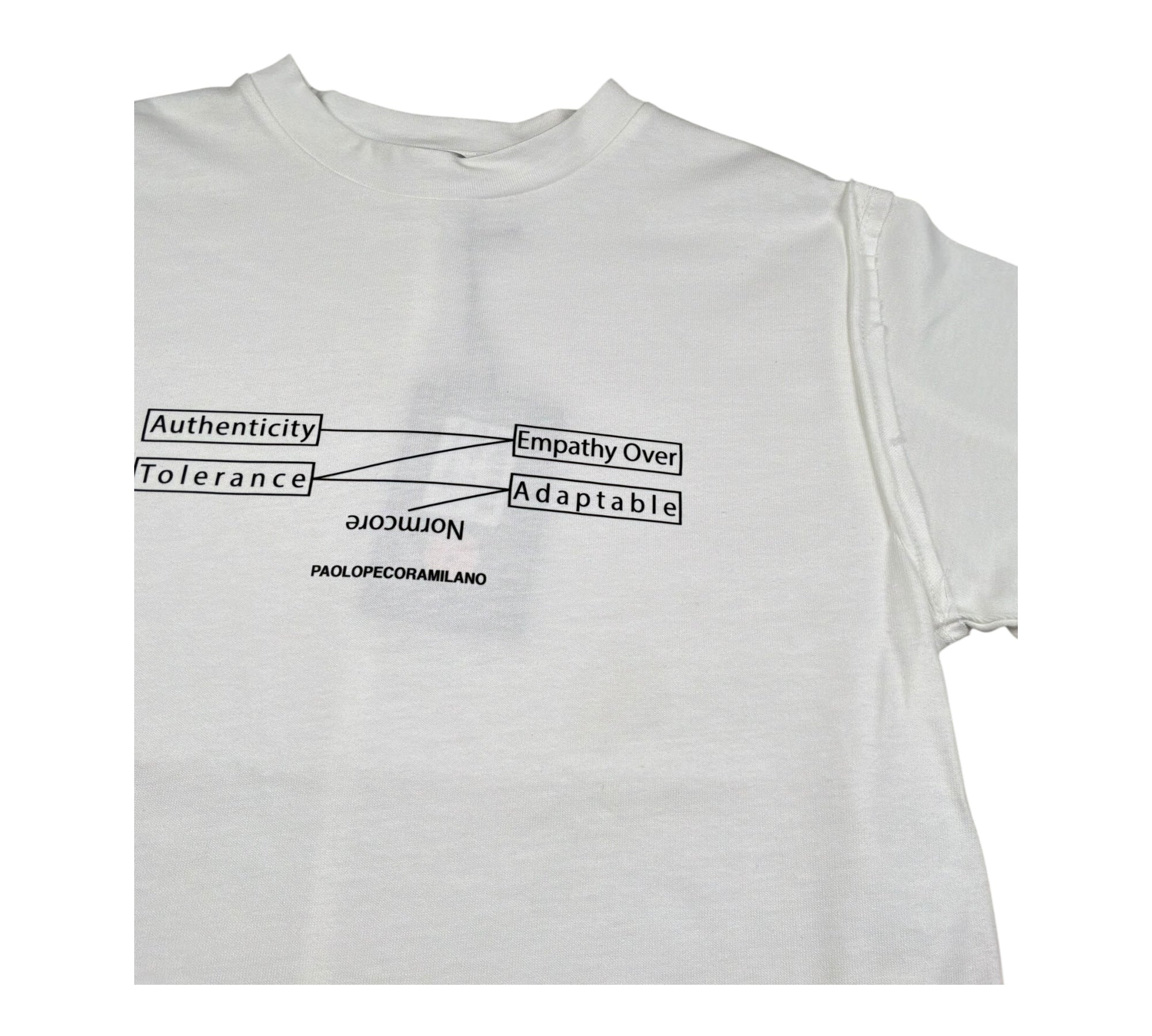 Paolo Pecora T-Shirt Girocollo Tinta Unita con Stampa per Bambino PP4359 BIANCO PAOLO PECORA 