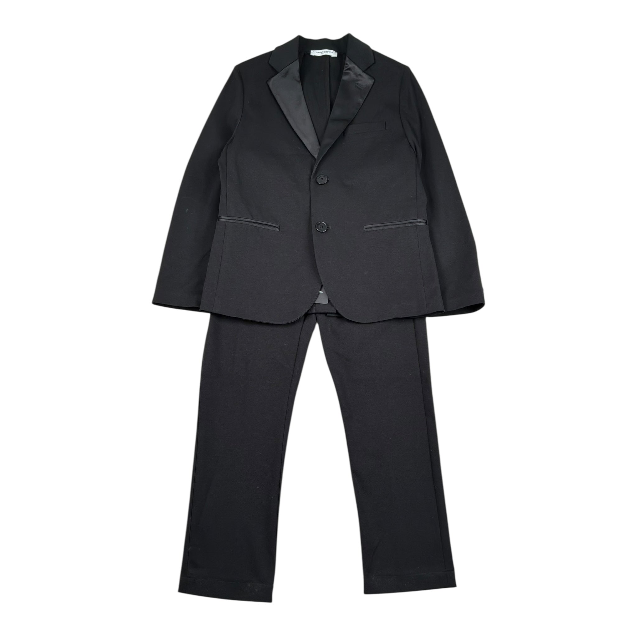 completo 2 pezzi giacca-pantalone tinta unita PP3943 NERO PAOLO PECORA 