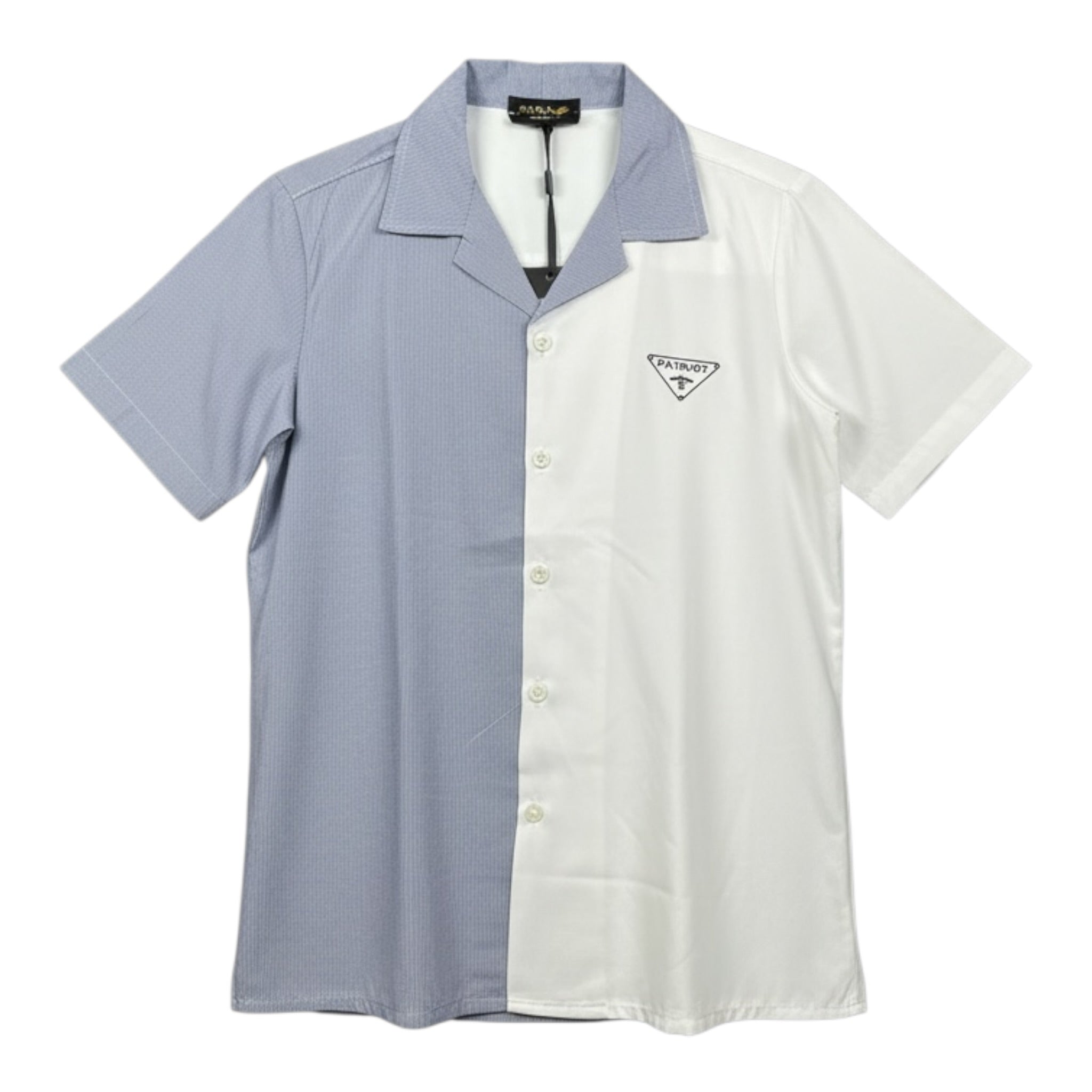 Patriot Camicia Mezza Manica Bicolore Bianco/Azzurro per Bambino CA001 BIANCO/AZZURRO PATRIOT 