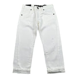 Patriot Pantalone tinta unita con Strappi Bianco per Bambino PB04 BIANCO PATRIOT 