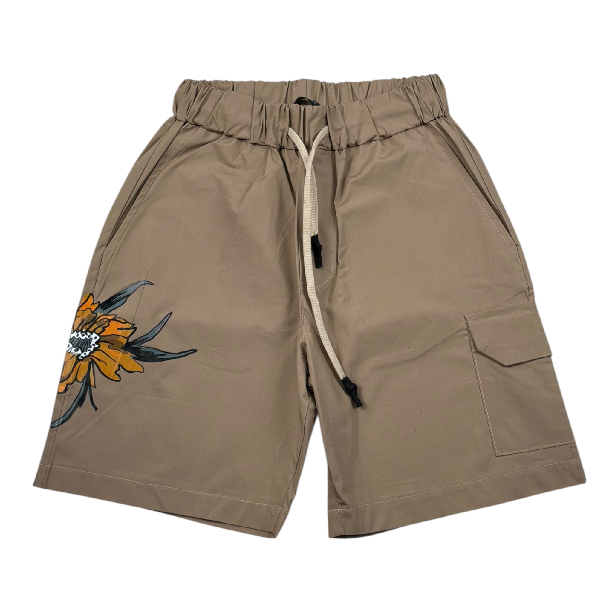 Patriot Bermuda Tinta Unita con Elastico In Vita per Bambino PBR0022 BEIGE PATRIOT 
