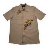 Patriot Camicia Mezza Manica Tinta Unita con Stampa per Bambino PCA0015 MARRONE PATRIOT 