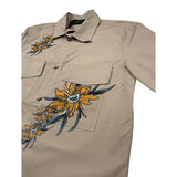 Patriot Camicia Mezza Manica Tinta Unita con Stampa per Bambino PCA0015 MARRONE PATRIOT 
