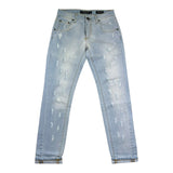 Patriot Jeans Tinta Unita con Strappi per Bambino PJ5S2SPBK39 AZZURRO PATRIOT 