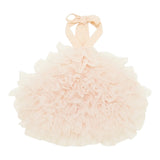 Patrizia Pepe Top Tinta Unita con Balze In Tulle per Bambina 7F0021 ROSA PATRIZIA PEPE 