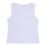 Patrizia Pepe Canotta Tinta Unita con Brillantini per Bambina 7M0813X BIANCO PATRIZIA PEPE 