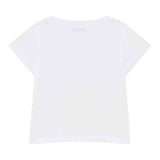 Patrizia Pepe T-Shirt Girocollo Tinta Unita con Logo per Bambina 7M0904 BIANCO PATRIZIA PEPE 