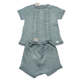 Paz Rodriguez Completo 2 Pezzi T-Shirt-Culotte per Neonato 003122672 AZZURRO PAZ RODRIGUEZ 