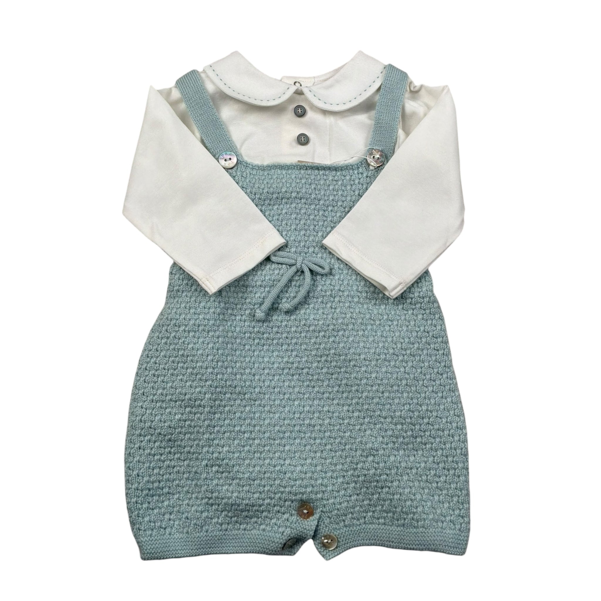 Paz Rodriguez Completo 2 Pezzi Body-Salopette per Neonato 007112137 VERDE PAZ RODRIGUEZ 