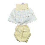 Paz Rodriguez Completo 2 Pezzi Camicia-Coulotte per Neonata 027122294 BIANCO/GIALLO PAZ RODRIGUEZ 