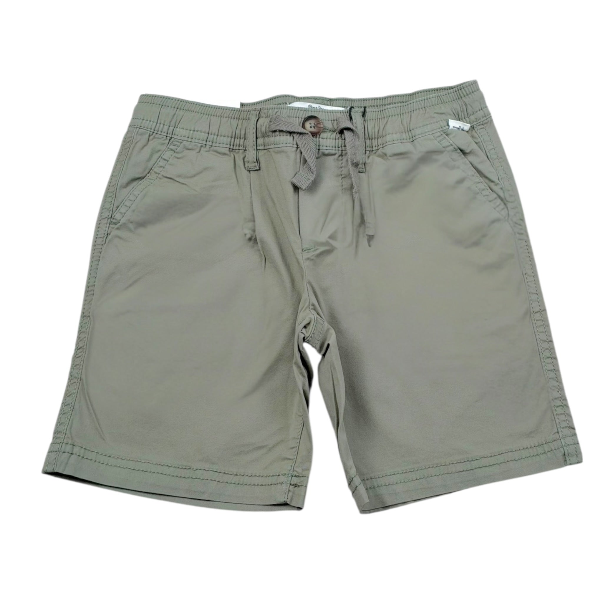 Pepe Feamo Bermuda Tinta Unita con Elastico In Vita per Bambino P8800837 VERDE PEPE JEANS 