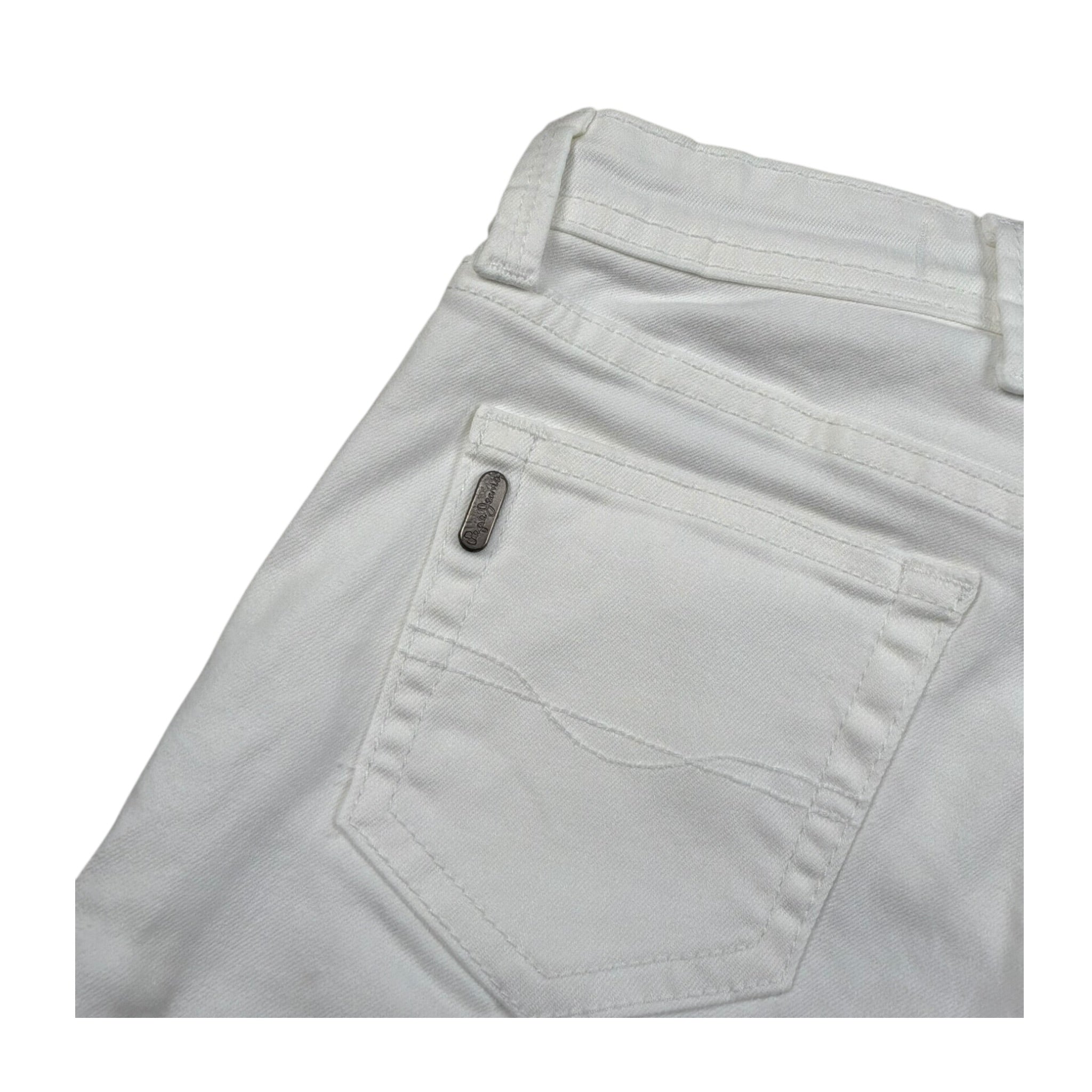 Pepe Jeans Bermuda Tinta Unita con Girovita Regolabile per Bambino PB800791TAB BIANCO PEPE JEANS 
