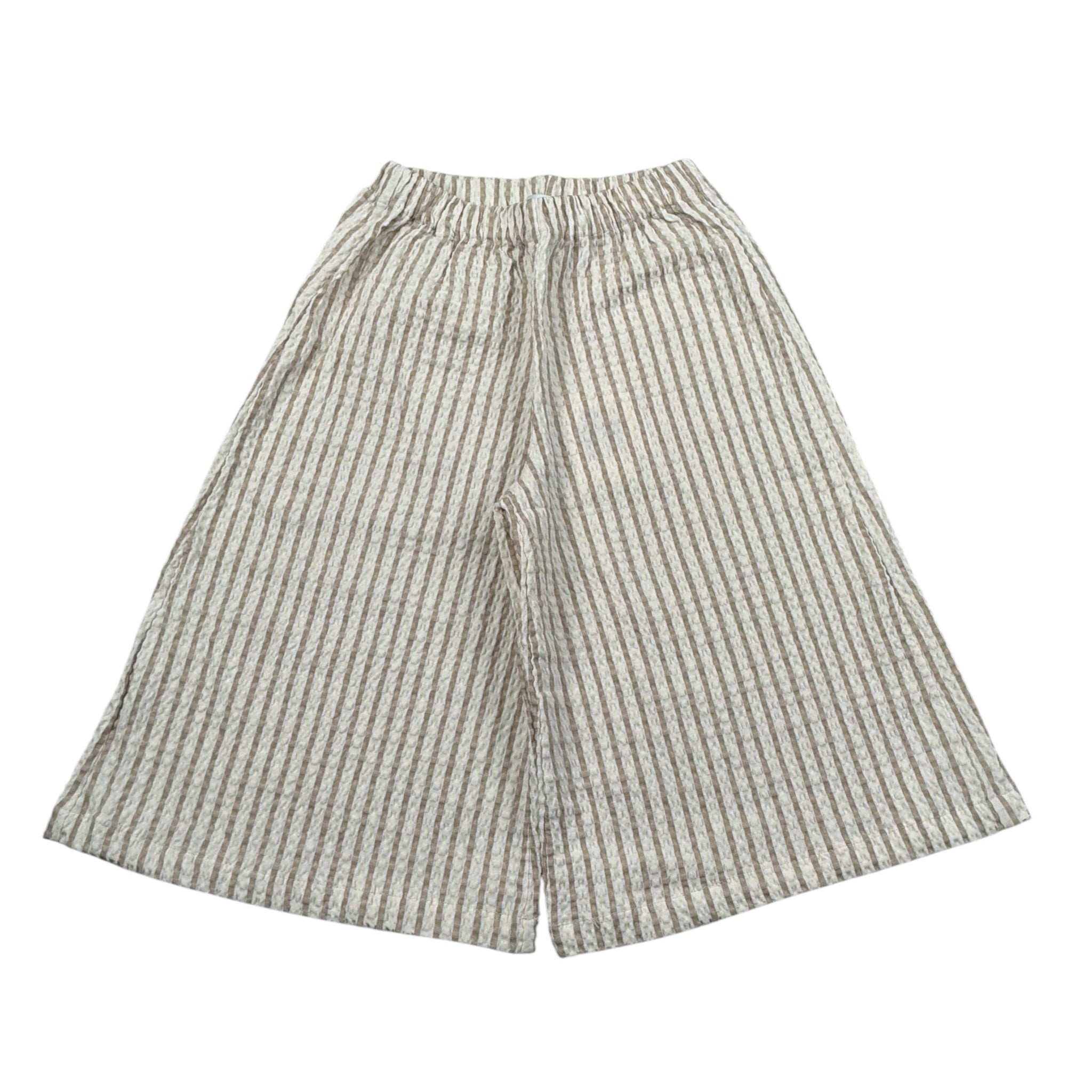 Per Te Pantalone Modello Palazzo Fantasia A Righe Bianco/Beige per Neonata 34257 BIANCO/BEIGE PER TE 