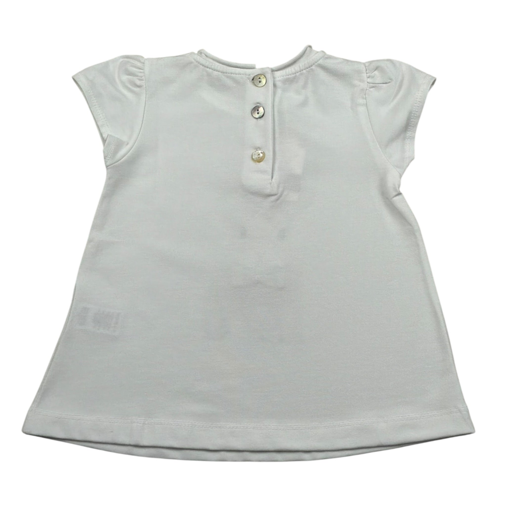 Per Te T-Shirt Girocollo tinta unita Bianco per Neonata 34311 BIANCO PER TE 