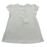 Per Te T-Shirt Girocollo tinta unita Cn Ricami Bianco per Neonata 34411 BIANCO PER TE 