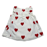 Petit Bateau Abito Giromanica tinta unita con Stampe Cuori Bianco per Neonata A09MS01420 BIANCO PETIT BATEAU 