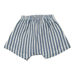 Petit Indi Bermuda Bicolore con Elastico In Vita per Neonato BERRIG BIANCO/AZZURRO PETIT INDI 