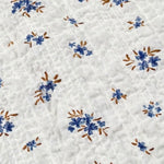 Petit Indi Tuta Intera Tinta Unita con Stampa Fiori per Neonata SS25B1235 BIANCO PETIT INDI 