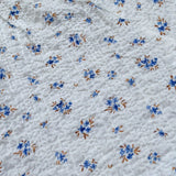 Petit Indi Camicia Tinta Unita con Stampa Fiori per Neonata SS25BK4035 BIANCO PETIT INDI 