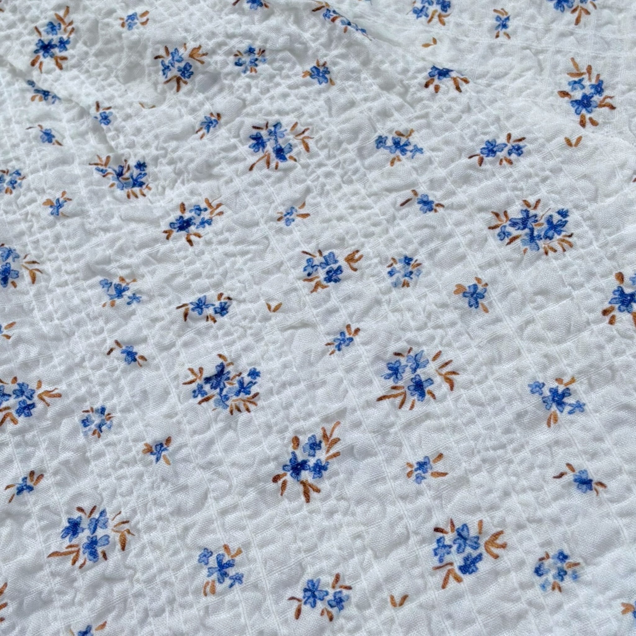 Petit Indi Camicia Tinta Unita con Stampa Fiori per Neonata SS25BK4035 BIANCO PETIT INDI 