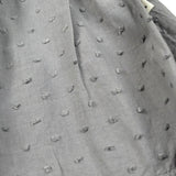 Petit Indi Abito Tinta Unita A Bretelle per Neonata SS25BK651 GRIGIO PETIT INDI 