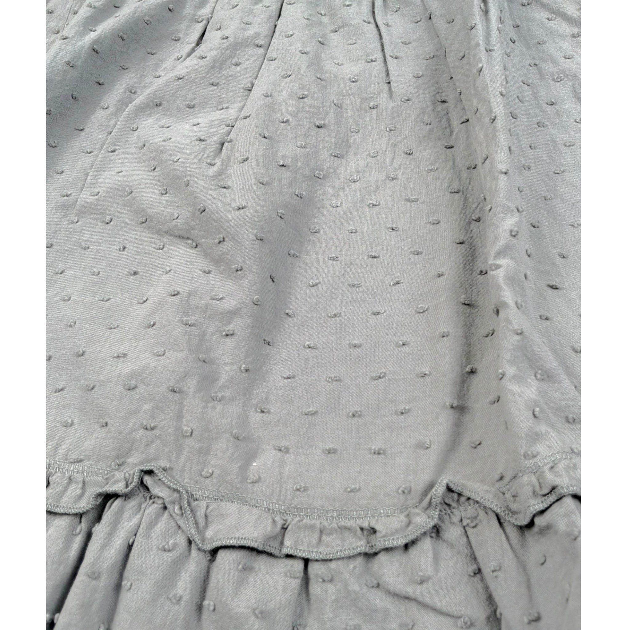 Petit Indi Abito Tinta Unita con Applicazioni per Bambina SS25BK6651X GRIGIO PETIT INDI 