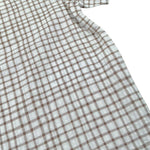 Petit Indi Camicia Tinta Unita con Fantasia A Quadri per Neonato SS25BK7427XN BIANCO PETIT INDI 