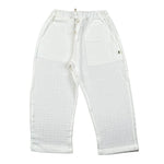 Petit Indi Pantalone Tinta Unita con Elastico In Vita per Neonato SS25BK8140XN BIANCO PETIT INDI 