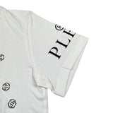 Philipp Plein T-Shirt Girocollo tinta unita con Stampe Bianco per Bambino 2PM007 BIANCO PHILIPP PLEIN 