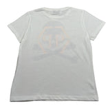 Philipp Plein T-Shirt Girocollo tinta unita con Stampa Bianco per Bambino 2TM004 BIANCO PHILIPP PLEIN 