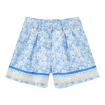 Philosophy Short Tinta Unita con Stampa Fiori per Bambina I1E412 BIANCO PHILOSOPHY 