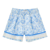 Philosophy Short Tinta Unita con Stampa Fiori per Bambina I1E412 BIANCO PHILOSOPHY 
