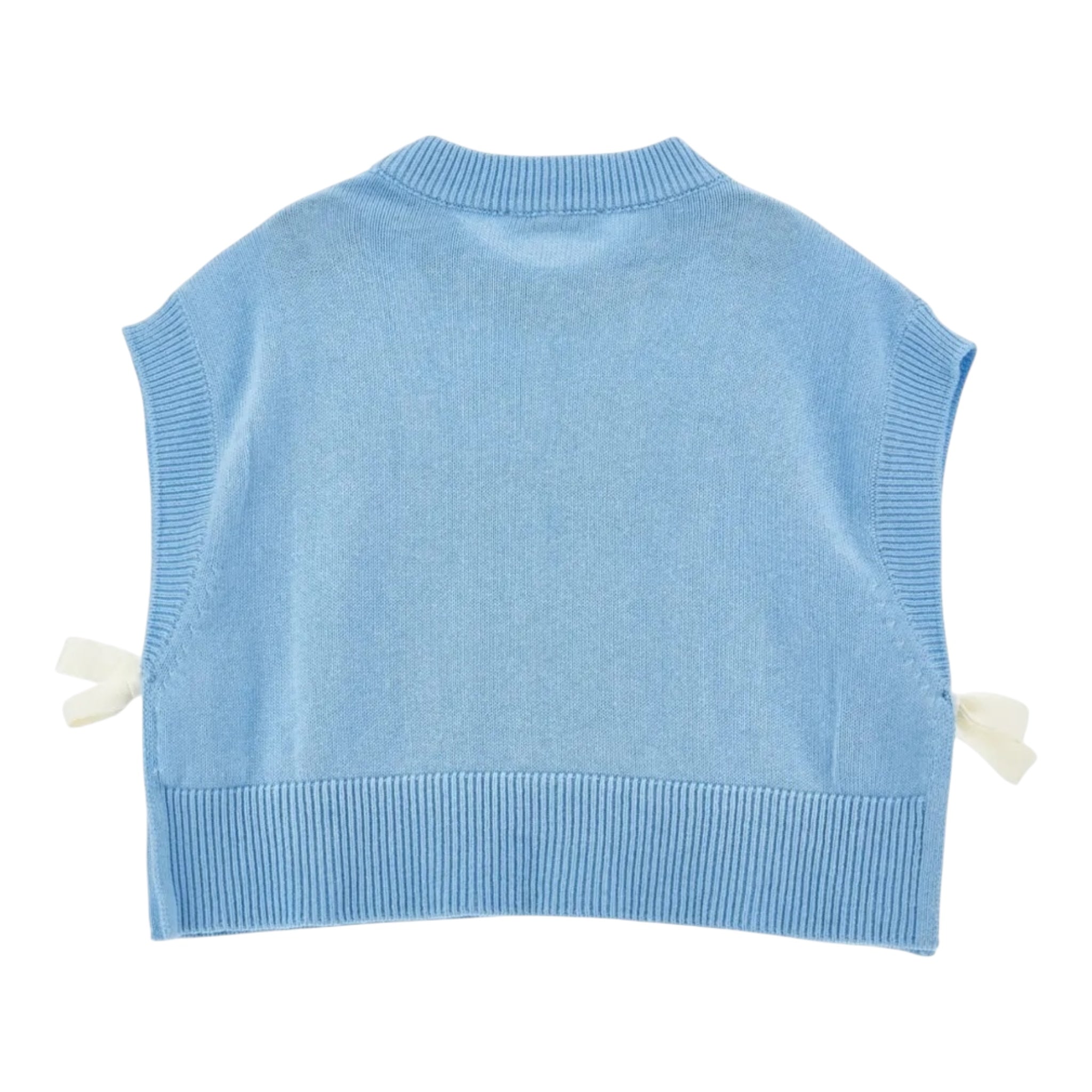 Philosophy Maglia Girocollo Tinta Unita con Logo per Bambina I9E308 AZZURRO PHILOSOPHY 