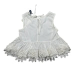 Piccola Ludo Completo 2 Pezzi Top-Pantalone Tinta Unita per Bambina BS10WB042 BIANCO PICCOLA LUDO 