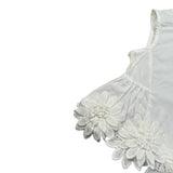 Piccola Ludo Completo 2 Pezzi Top-Pantalone Tinta Unita per Bambina BS10WB042 BIANCO PICCOLA LUDO 