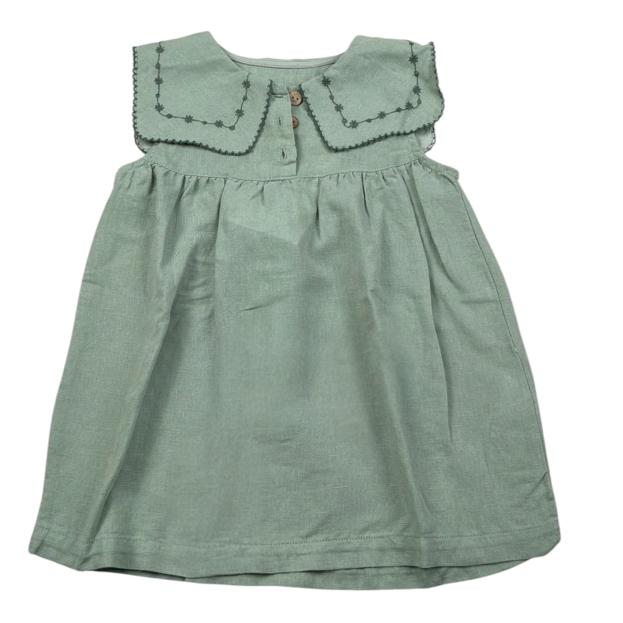 Play Up Abito Giromanica Tinta Unita per Neonata PA022AQ1451 VERDE PLAY UP 