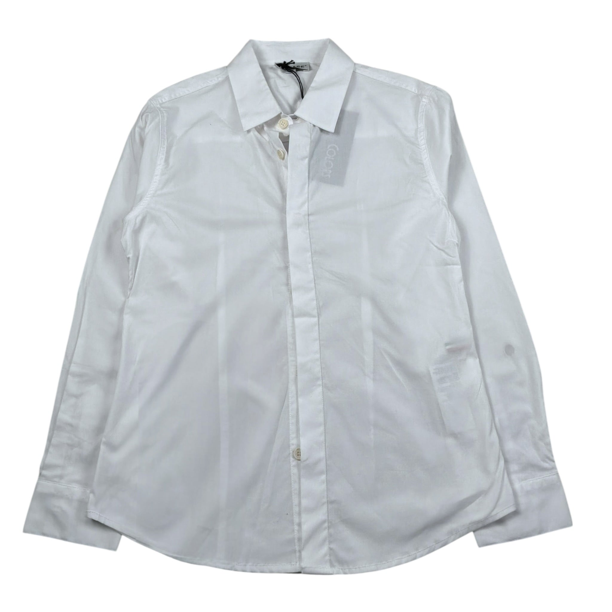 Please Camicia Manica Lunga Tinta Unita per Bambino 2020850 BIANCO PLEASE 